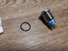 Zusen-Interruptor de botón momentáneo con bocina iluminada, 19mm, ZS19F-11DT/G/12V/N con bocina iluminada