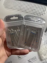 Broca de fresado de diamante para manicura, juego de broca para uñas, para taladro eléctrico de pedicura, cortador de fresado para accesorios de uñas, 10 Uds.