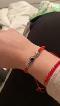 Tortuga elefante mano de Hamsa maldito azul ojo colgante de cuentas de vidrio rojo de la suerte cuerda trenzada pulsera de cadena para las mujeres los hombres con buena suerte