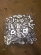 50 Uds 20 piezas Uds M3 M4 M5 M6 M8 M10 de aleación de aluminio de Rivnut cabeza plana remache roscado insertar Nutsert sombrero con remaches de tuerca