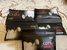 XFKM-Bolsa de algodón orgánico para atomizador de RBA RDA, bolsa de algodón orgánico para limpieza de RBA RDA, 1 o 2 bolsas