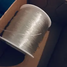 1 rollo/lote Diy cuentas de cristal cordón elástico línea elástica redonda diámetro 0,5mm-1,5mm para la fabricación de joyas Hilo de hilo al por mayor