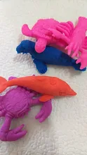 5 uds novedad agua crecer animal en el océano Rosa flor pescados para niños juguetes educativos imaginación juguetes envío gratis