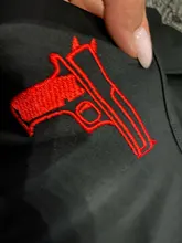 OMSJ Casual de moda pistola monos bordados manga larga cuello U Bodycon damas mono 2020 Otoño Invierno diario Streetwear monos