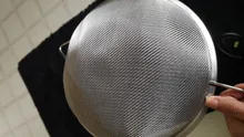 Malla de alambre fino de acero inoxidable de espumadera, colador separador de harina tamiz colador accesorios de herramientas de cocina tamis farine
