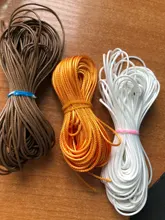 10 metros/lote 1,0mm cordón encerado hilo cadena Correa collar de cuerda de para fabricación de joyería DIY collar de pulsera