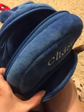 Mochila De felpa de la patrulla canina para niños, morral de felpa con ilustración de personajes de dibujos animados Marshall, bolso escolar para guardería, regalo para niños