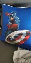 Funda de cojín de superhéroe de Marvel, 45x45cm, Spiderman, Caption America, impresión del Iron man, funda de almohada suave para decoración del hogar, regalo para seguidores