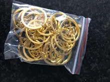 20 unids/lote llavero con 7 colores plateados 50mm de largo con división redonda llaveros al por mayor