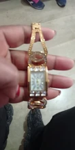 Relojes de cuarzo de lujo para mujer, pulsera de cristal y Diamante, relojes de Fecha