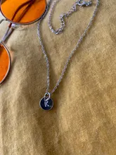 Collar con colgante de letra pequeña inicial para mujer, 26 dijes del alfabeto, cadena de eslabones dorados, collares con nombre, joyería para mujer