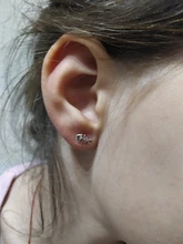 Pendientes asimétricos de Plata de Ley 925 para niños, con cierre de tuerca de hueso de pescado y gato, joyería antialérgica para bebés y estudiantes