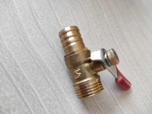 Connector-Joint Pipe-Fitting Barbed-Ball-Valve Brass Copper Adapter Hose Male Coupler