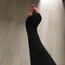 WorthWhile-guantes largos sin dedos, manguitos elásticos con agujero para el pulgar, para correr o ciclismo, 1 par