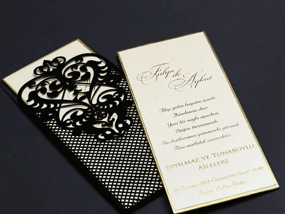 50 pcs Black Laser cut wedding cards wedding invites wedding invitations mariage invitation
50 pcs Black Laser cut wedding cards wedding invites wedding invitations mariage invitation