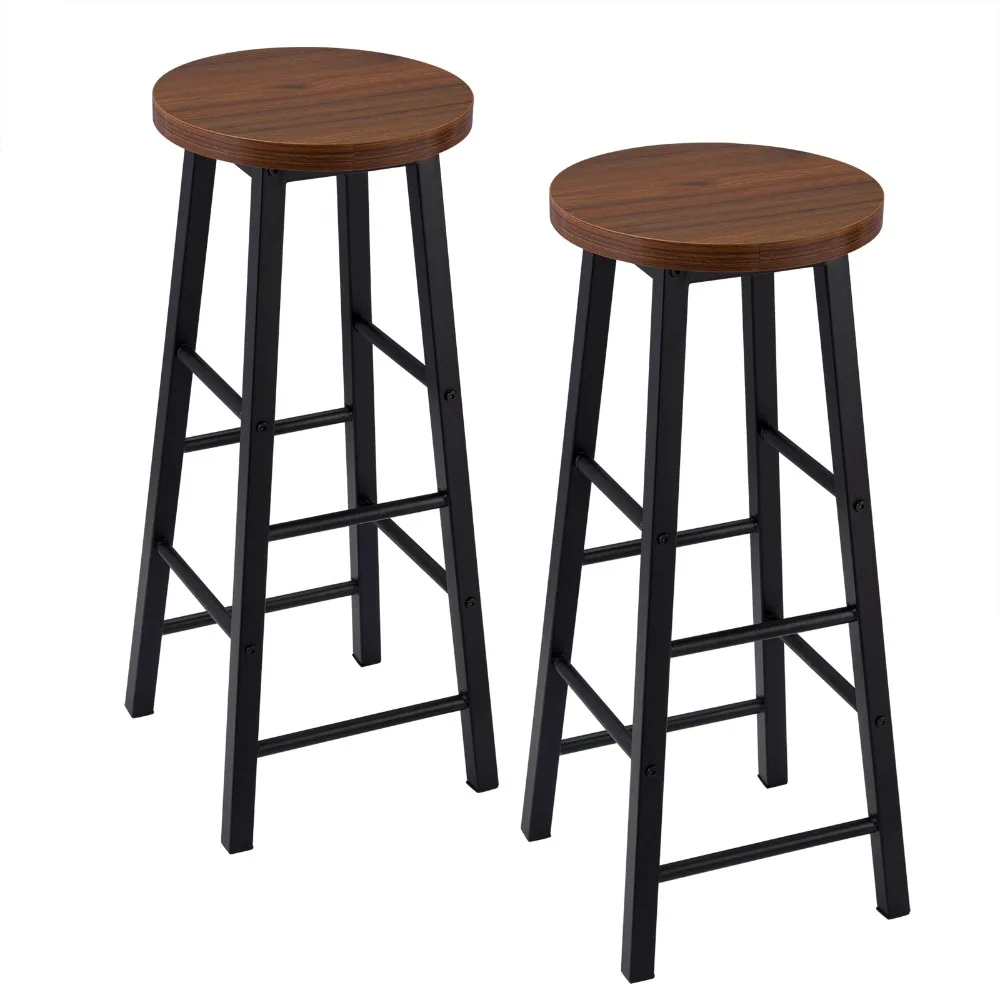 2PCS/SET Solid Wood High Bar Stools Bistro Stool Stable Durable Steel Structure MDF Seat Coffee Chair Home Decor Stool 6 Mallzona U2852336f8dc04666b6b963938d8e129bs 2PCS/SET Solid Wood High Bar Stools Bistro Stool Stable Durable Steel Structure MDF Seat Coffee Chair Home Decor Stool Mallzona