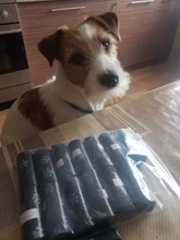 14 rollos = 210 unids degradable mascota perro Poop bolsa pata limpiar recargas rollo mierda recoger Bolsas contra insectos perfumado eliminación