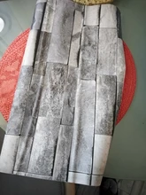 Stick Wallpaper Brick Stone Faux-Textured Self-Adhesive Bathroom Peel Light-Gray And