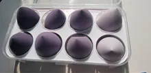 Esponja de esponja en polvo para maquillaje, conjunto de belleza para licuadora, base para aplicar esponja de cosméticos huevo Facial, accesorios de maquillaje, 8 Uds.