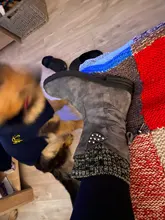 Botas De nieve aterciopeladas para Mujer, Zapatos cálidos De ante, a la moda, para invierno, 2020