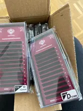 Abonnie tamaño C/D/L rizo clásico individuales extensiones de pestañas de vizón pestañas bandeja ruso volumen mate pestañas