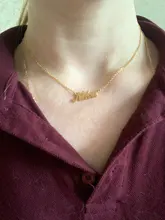 Collar de acero inoxidable con letras personalizadas, colgante con placa con nombre, Gargantilla, joyería