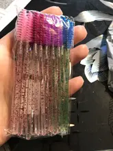 Pinceles para rímel desechables, varitas aplicadores con cepillo redondeado para maquillaje y extensiones de pestañas, pinceles cosméticos, accesorios de maquillaje