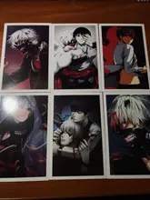 Cartas de Anime de Tokyo Ghoul para niños, tarjeta de mensaje de felicitación, juguetes de regalo de Navidad, 30 Uds.