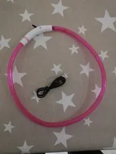 Collar para perro recargable por USB, emisor de luz, TPU, puede cortar la luz de seguridad para perros pequeños y medianos