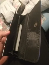 Anime Demon Slayer Kimetsu no Yaiba-billetera larga de cuero PU, monedero con soporte para varias tarjetas de dibujos animados, Kamado, Tanjirou