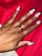 Anillo de circón con cabeza de Phillips para hombre y mujer, sortija Simple de acero inoxidable, oro rosa, gran oferta