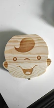Caja de almacenamiento de dientes de madera de bebé, caja de colección de cordón Umbilical, caja creativa de madera para regalo de madera, caja de almacenamiento de madera maciza