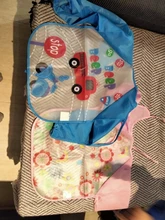 Delantal de manga larga con dibujos animados para bebé, Baberos para comer, ropa para pintar, accesorios infantiles