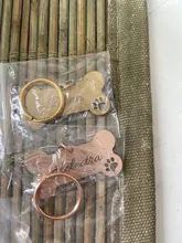 Llavero con chapa de identificación de mascota personalizada antipérdida, colgante con nombre de identificación de mascota grabado para Collar de cachorro de gato, accesorios para mascotas