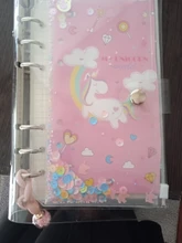 Cuaderno Kawaii de unicornio en espiral, conjunto A6, planificador semanal, hojas para diario, Bloc de notas para regalo para estudiante infantil, almohadilla de escritura de papelería