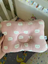 Muslinife-cojín de protección para la cabeza para niños y recién nacidos, almohada de algodón con estampado Animal, posicionador de sueño, envío directo