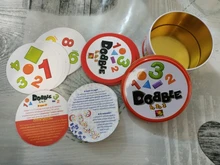 83mm Dobble chico Tarjeta de lugar, tarjeta de juego de Hip hop en la carretera vacaciones dobble juego caja de Metal