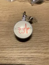 Estetoscopio retráctil para enfermera, funda para tarjeta de identificación, 1 Uds.