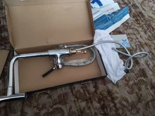 Tap-Crane Kitchen-Faucets Pull-Out Water-Mixer Frap Chrome Single-Handle Taps Swivel