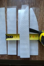 Reflectante para Exterior de coche, cinta Reflectante adhesiva, Reflectante, tira de advertencia Exterior, protege el cuerpo del coche