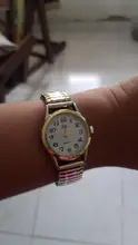 Reloj de cuarzo Vintage para hombre y mujer, pulsera elástica de oro y plata, de negocios, para parejas, para fiesta y oficina, 1 Uds.