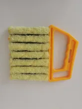 Cepillo de limpieza de ventanas, limpiador de polvo de aire acondicionado con cuchilla veneciana lavable, útil, microfibra, 40P