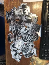 10/30/50 unids/pack de alambre de Metal-dibujo reflejan la luz Graffiti calcomanías para cuadernos de ordenador de monopatín del teléfono móvil