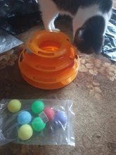 10Pcs Colorful Cats Ball Play Chew Scratch Training Toys Chase Ball for Kitten Play Disk