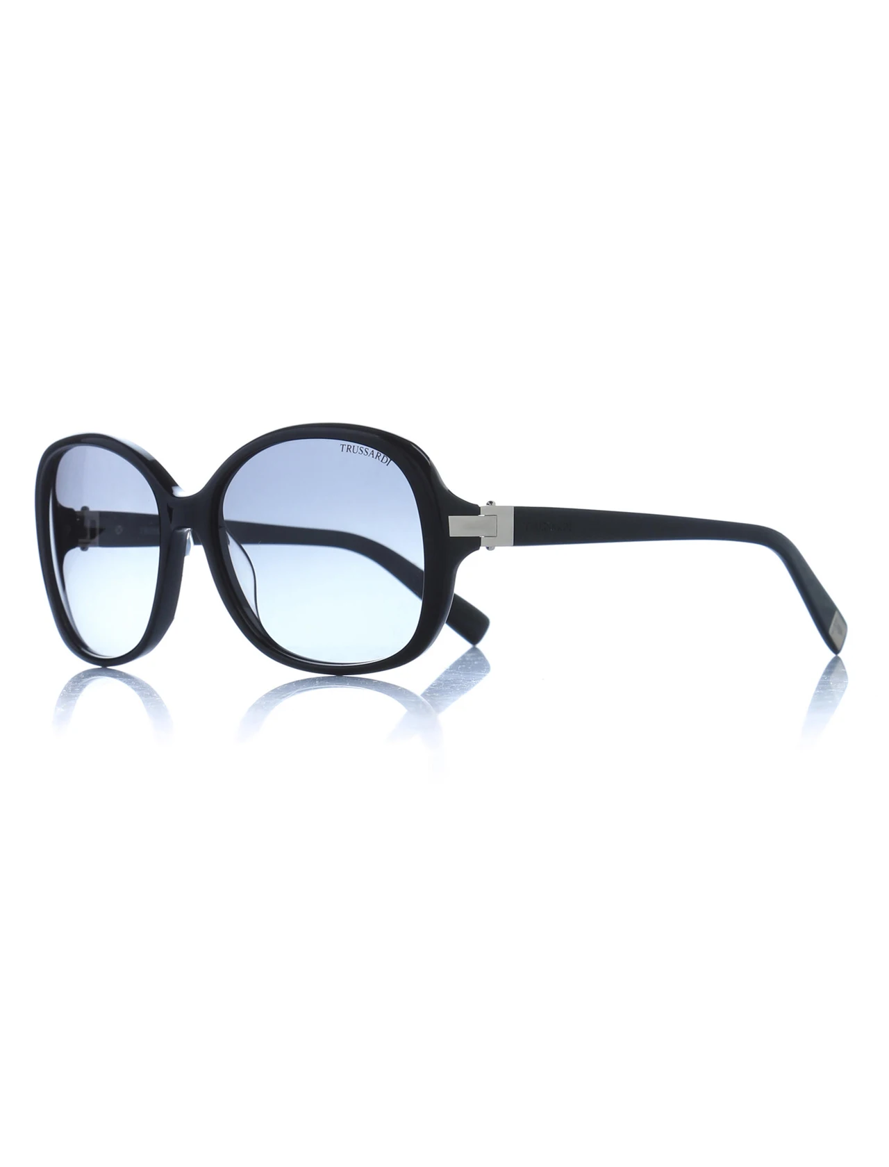 

Women's sunglasses trs 128 49 bk bone black organic oval aval 56-16-135 trussardi