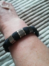 Pulsera de cuero Retro Para hombre y mujer, pulseras trenzadas Vintage en marrón y negro, regalo de fiesta, joyería, brazaletes de cierre magnético 2020