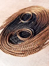 VERVES trenzas de ganchillo 24 pulgadas caja trenza 22 raíces/paquete Ombre extensión de pelo trenzado sintético fibra de calor trenzado a granel rosa, negro