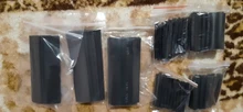 Manguito termorretráctil negro, Kit surtido de tubos de conexión eléctrica, envoltura de Cable eléctrico, 127 Uds.