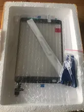 Panel de cristal con Sensor de Digitalizador de pantalla táctil, reemplazo de botón para iPad Mini 1 Mini 2 A1432 A1454 A1455 A1489 A1490 A1491, 1 Uds.