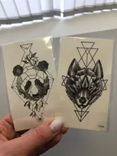 Lamp Temporary-Tattoo-Sticker Watercolor Fake Tatoo Girl Cute Cartoon-Design Children